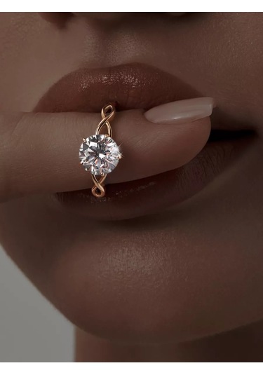 Asj Taşlı Altın Nişan Yüzüğü Gümüş 925 164277366 Beyaz