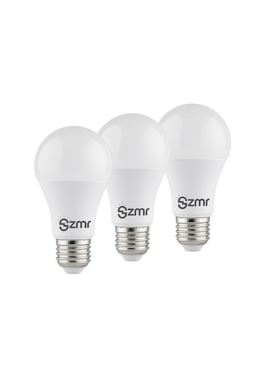 Zmr 103/b.65 3'lü Paket Led Ampul 10w 6500k Beyaz Işık E27 Duylu Enerji Tasarruflu Uzun Ömürlü