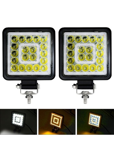 Pazly Siyah 2'li 4 Inç Led Çalışma Işığı Çubukları 160w 16000lm Model K22259b-1