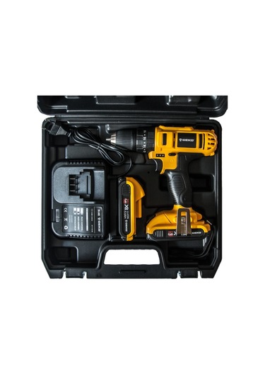 Deko XR 24V 5 Ah Li-ion Çift Akülü Darbeli Vidalama Sarı