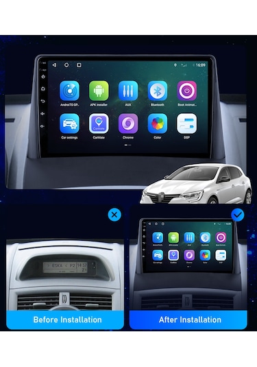 Renault Megane 2 Android Multimedya 9 İnc Hd Ips Ekran 2/32GB