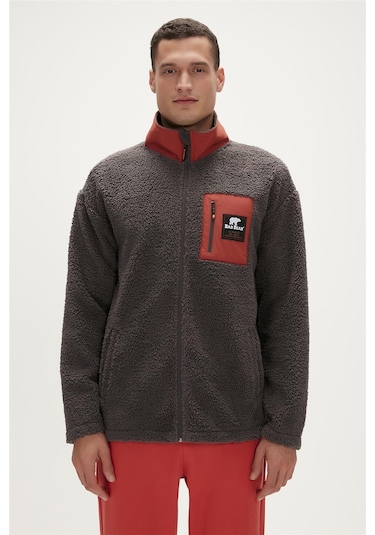 Bad Bear Ryan Plush Full-zip Antrasit Erkek Sweatshirt-antrasit Antrasit