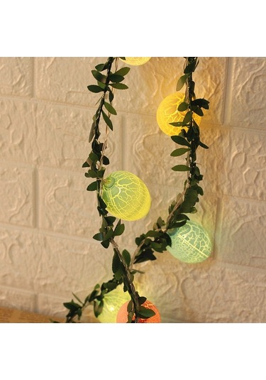 Novahub 10 Led Paskalya Yumurtası Şekilli Renkli Işık Zinciri - Parti, Düğün, Dekorasyon İçin 112 Karakter Çok Renkli, Parti Renkli Çok Renkli