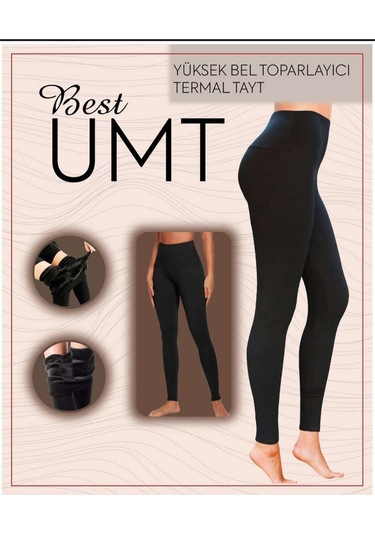 Termal Kışlık Peluş Tayt SiYAH