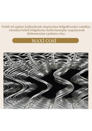 Maxi Cosi Soft Ortopedik Yaylı Yatak Bebek Yatağı 80 x 180 CM