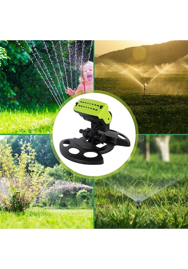 Hallow 180 Derece Döner Ayarlanabilir Bahçe Fıskiyesi Yeşil