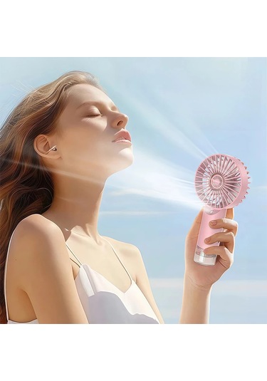 Kullanışlı Masaüstü İçin Nemlendirici Su Yenileyici Usb Hızlı Şarj İle El Mini Pembe