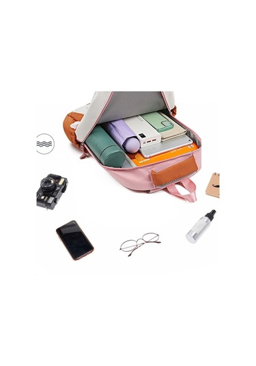 Novahub Yeni Başlık: Lezzetli Mor Junior High School Students Backpack, Cute Schoolbag, Travel Bag Pembe