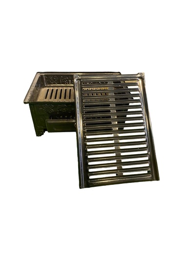 Emaye Boyalı Mangal Kırmızı - Siyah