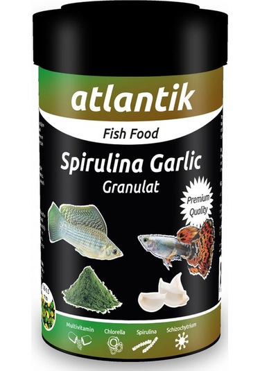 Atlantik Spirulina Garlic Granulat 100 Ml