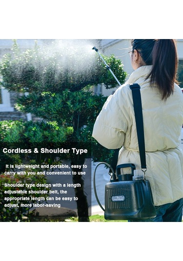 Hallow 5l omuz Tipi Elektrikli Bahçe Yağmurlama Bahçe Bitkileri E25550gy 5