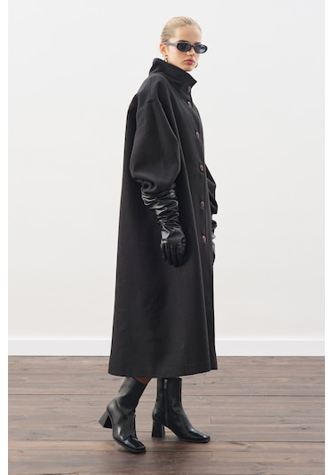 Gaıa Geniş Kaban Siyah Siyah