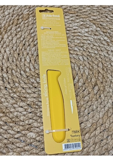Sürmene 61004 Mutfak Bıçağı 9,50 Cm Sarı Çok Renkli