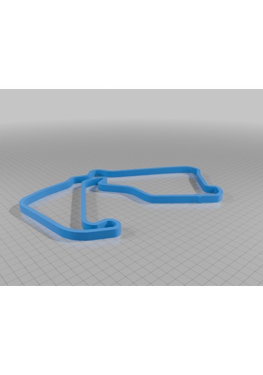 Silverstone Yarış Pisti Racing 3d Duvar Dekoru - Şık Ve Minimalist Tasarım 19cm
