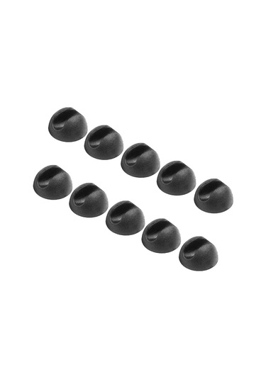 Kalın Metal Çubuklu 10'lu Silikon Mobilya Bacak Koruyucuları Siyah Diğer