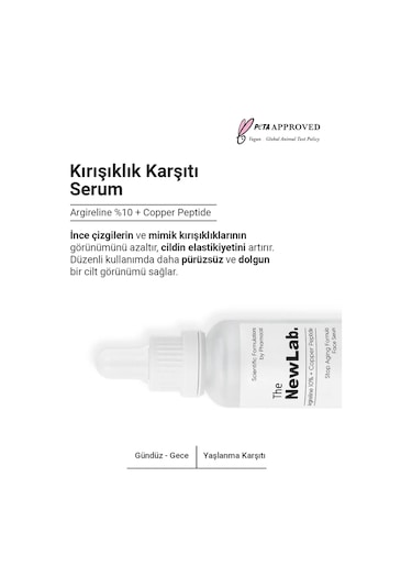 The NewLab , Kaz Ayakları &   Peptit Yüz Serumu 30 Ml (10% Argireline Peptide)