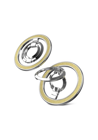 Soulader Manyetik Halka Destekli Akıllı Telefon Standı - 360 Derece Dönebilen Parmak Tutucu Ve Kickstand Özellikli Şık Telefon Aksesuarı Sarı