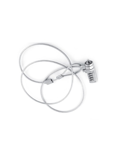 Konesam 110 Cm 4 Basamaklı Yeniden Ayarlanabilir Not Defteri Güvenlik Kilit, Çelik Kablolu Anti-hırsızlık, Tüm Dizüstü Ve Masaüstü Bilgisayarlarda Uyumlu