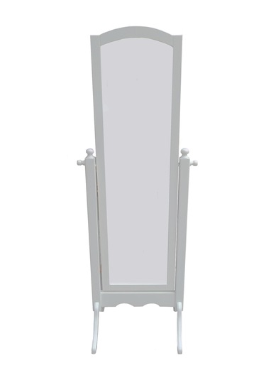 Ayna Boy Dikdörtgen Model  Ahşap  Kayın Ve MDF iskelet. Parlak Beyaz Lake El Yapım Beyaz