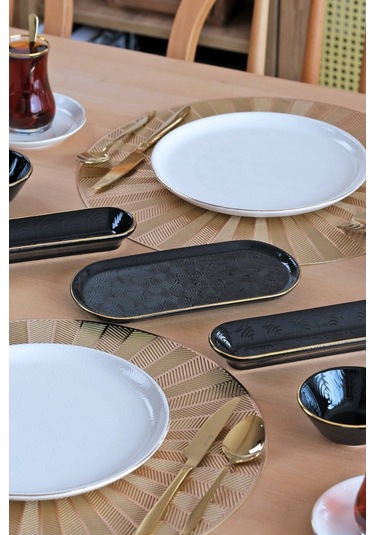 Asya Balance Altın Yaldızlı 32 Parça 6 Kişilik Seramik Kahvaltı Takımı Diğer