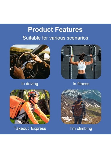 M-d8 Ipx5 Su Geçirmez Kemik Geçişi Bluetooth Asılı Kulak Kablosuz Kulaklık Mavi