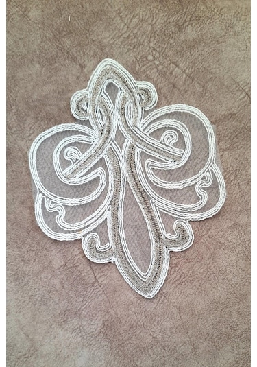 6 Adet Vizon Krem Fransız Tarzı Modern Bardak Altlığı & Kokteyl P Beyaz