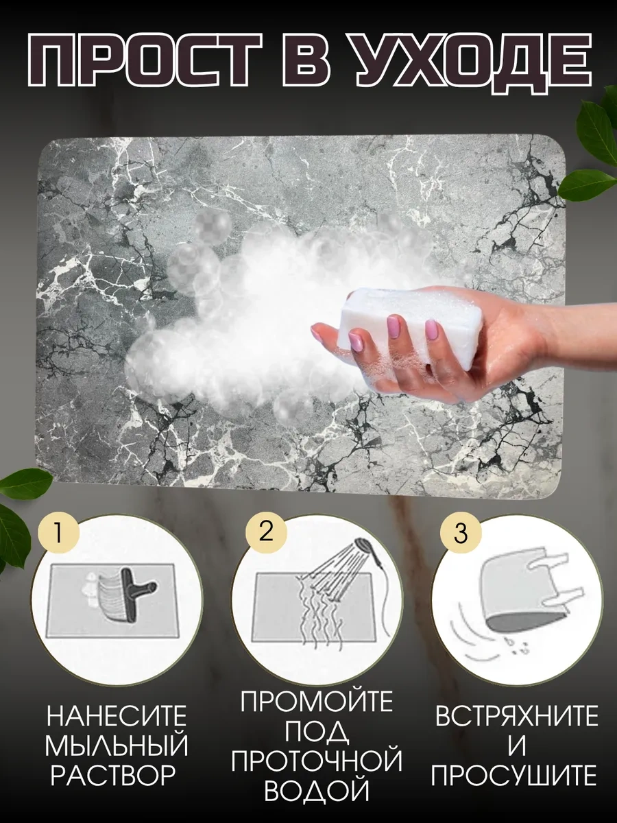 R&e Family Nanobükümlü Buharlı Bulaşık Paspası Emici 437229065 Gri