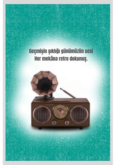 Troima D89 Nostaljik Bluetooth Hoparlör