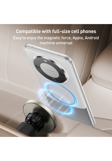 Wondernest Momax Move Evrensel Şeffaf Manyetik Araç Tutucu Hava Çıkışlı Altın Altın