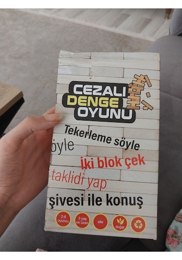 Cezalı Jenga Denge Oyunu Yeni Versiyon V2