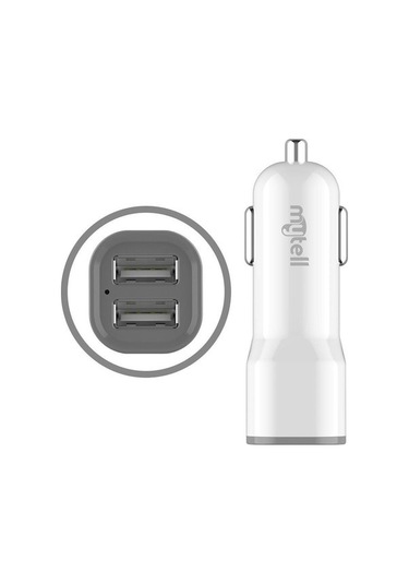 Mytell Çift Usb 2.1a Araç Şarj Başlığı - Beyaz
