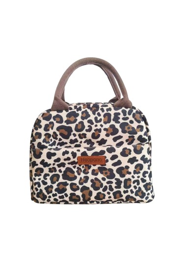 Teltree Büyük Kapasiteli Kaplan Desenli Isı Yalıtımlı Oxford Beşik Çanta - 6-8 Saat Isı/soguk Saklama, Dış Mekan Piknik Ofis Çantası