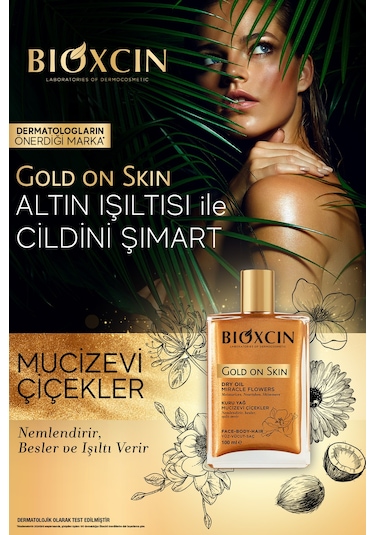 Bioxcin Gold On Skin Altın Parıltılı Kuru Yağ 100 ML
