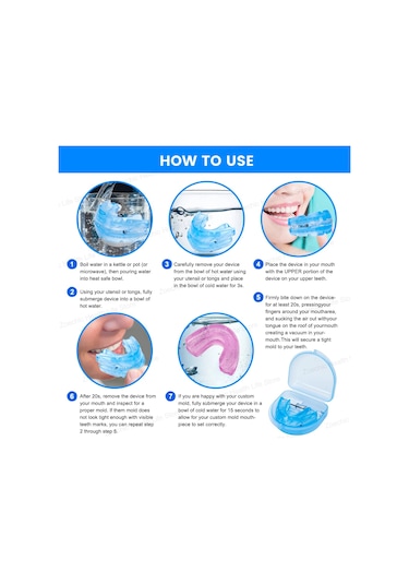 Ayarlanabilir Anti Horlama Ağız Koruyucusu Anti-horlama Ağızlık Uyku Cihazları Bruksizm Horlama Stoper Uykuyu Geliştirin Ağızlık Fildişi