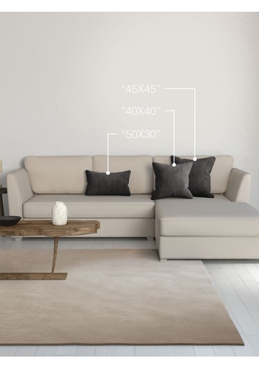 Br Perle Home Daily Series Gri Renk Kırlent Yastık Kılıfı Gri