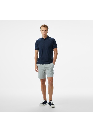 Nautica Erkek Gri Bermuda Düz B55231t Gri