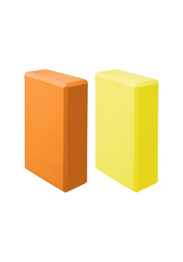 Padalink Eva Yoga Blokları Seti - 2'li Paket Esneklik Ve Denge İçin Mükemmel Yardımcı Çok Renkli