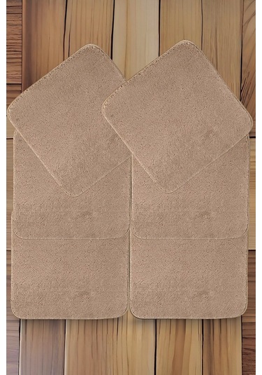 My Evilla Kaymaz Sandalye Minderi 6'lı 40x40 Vizon Vizon