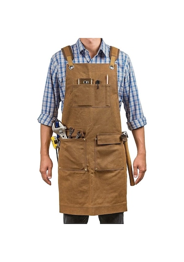 Sones Ağır Tuval Marangozluk Elektrikçi Bahçe İş Kıyafeti Önlüğü