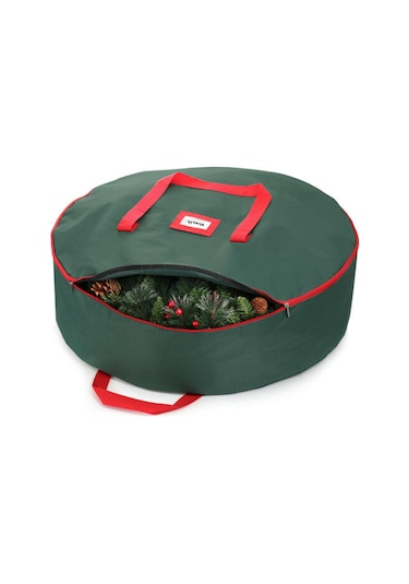 Suntek Yılbaşı Çelenk Saklama 30 "tatil Kabı 600d Yeşil