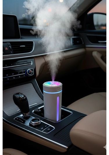 Blackbird Kt-h04 Beyaz Oto İçi Ofis Ev Hava Nemlendirici Işıklı Buhar Koku Makinası