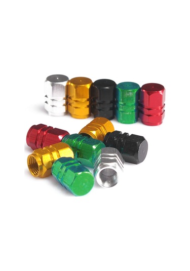 Neevoyu 4 Adet Alüminyum Lastik Valf Kapakları - Kırmızı Renkli, Dayanıklı Ve Estetik