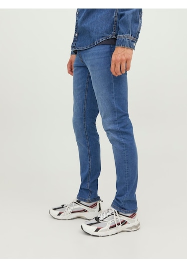 Jack&jones Slim Fit Dar Paça Mavi Erkek Kot Pantolon 12243592 001