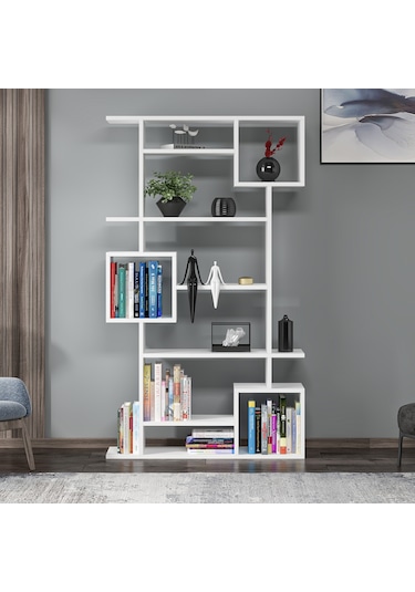 Dekorosso Dekorosso Lino Kitaplık Beyaz