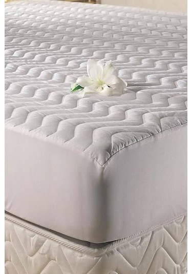 Çift Kişilik Kapitoneli Yatak Alezi 160x200 Beyaz