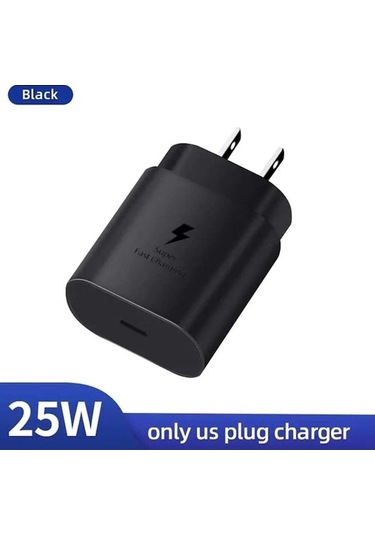 Pd 25w Hızlı Şarj Şarj Cihazı Samsung Uyumlu Galaxy S20 S21 S22 S23 Ultra Usb C Kablosu Us Hızlı Şarj Android Şarj Cihazı 56771181 Us Black Plug