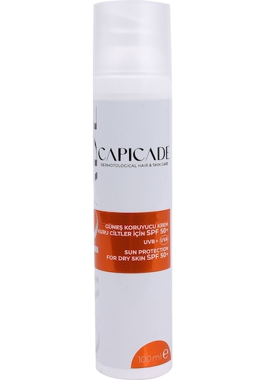 Capicade Kuru Ciltler İçin Güneş Kremi SPF50+ 100 ML