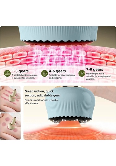 Willowhaven Elektrikli Güzergah Masaj Vakum Emme Zayıflama Vücut Mavi Mavi