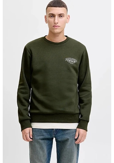 Jack & Jones Jjmakoto Erkek Sweatshirt Çok Renkli