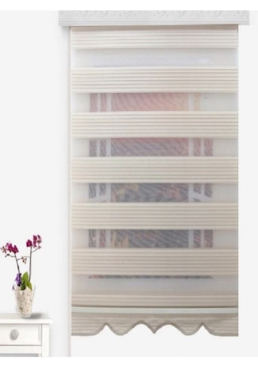 Networkavm Krem Pliseli Stor Zebra Perde 1267 160 X 264 Krem